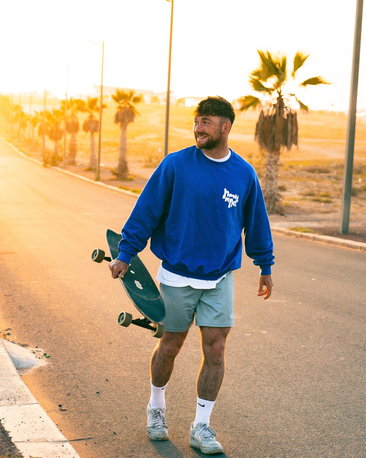 HUMBLE DREAMS HEAVY OVERSIZED CREWNECK - ROYAL BLUE