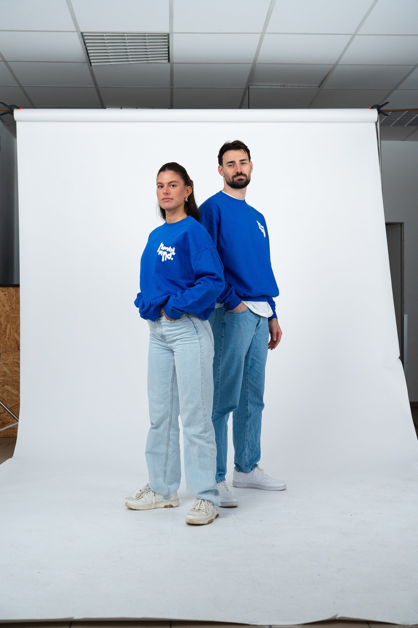 HUMBLE DREAMS HEAVY OVERSIZED CREWNECK - ROYAL BLUE